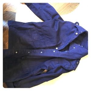 Gap navy blue jacket with Jean material
